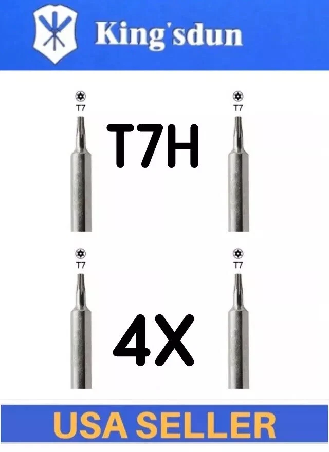 4 PCS CR V T7 TR7 T7H Torx screwdriver Security torx bit 4MM Hex