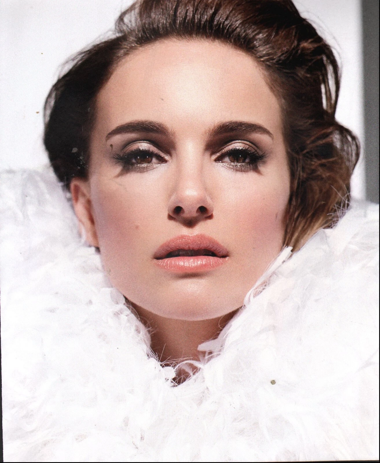 Publicité imprimée moderne Dior Star actrice cosmétique moderne Natalie Portman photo 2 pgs
