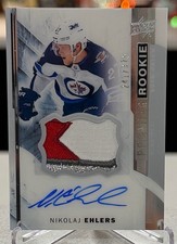 2015-16 Upper Deck Premier Nikolaj Ehlers ROOKIE PATCH AUTO 241/375