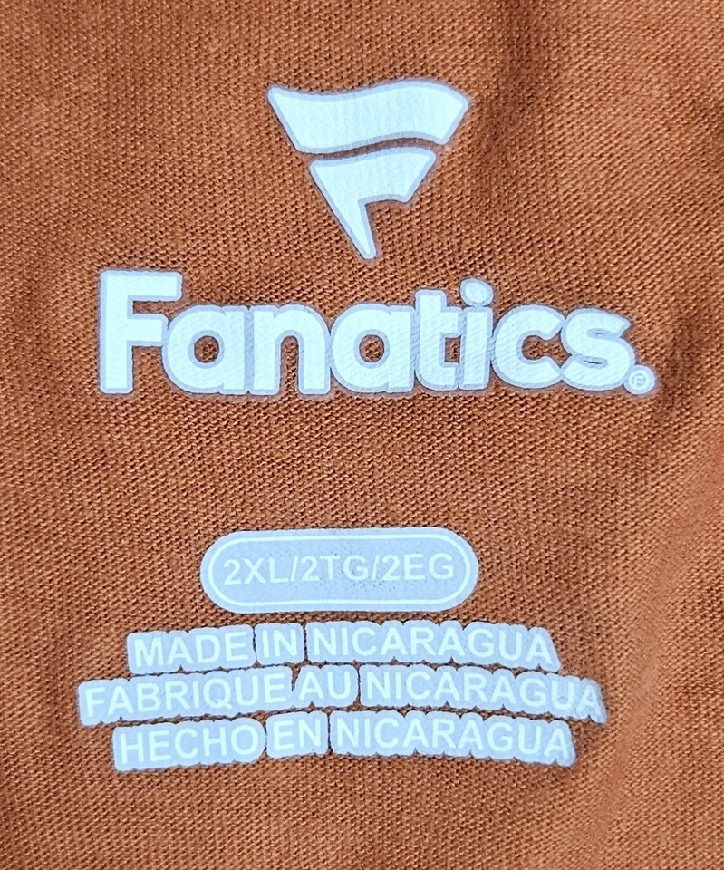 Men's Texas Longhorns Fanatics Campus T-Shirt Size Large Burnt Orange - Image 4 of 4