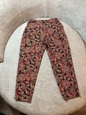 J.Crew, Women's Elastic Waist Jamie Pants, Graphic Print Floral, Size 6