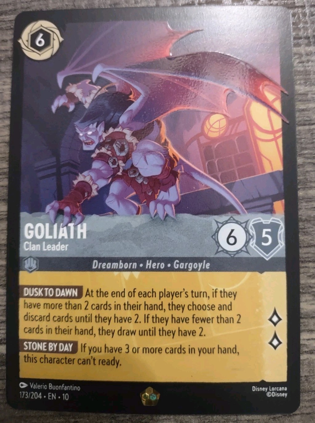 Disney Lorcana Goliath Clan Leader Whispers in the Well 173/204 Legendary NM NP