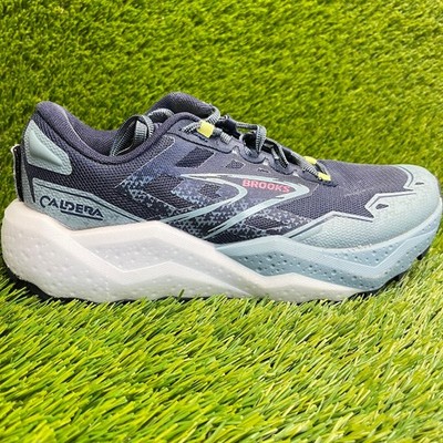 Brooks Caldera 7 Womens Size 9.5 Navy Blue White Athletic Running Shoes Sneakers