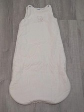 Jacadi Paris Unisex Sleep Sack Bag 6-24 Months White Linen Cotton Lined 3.0 TOG