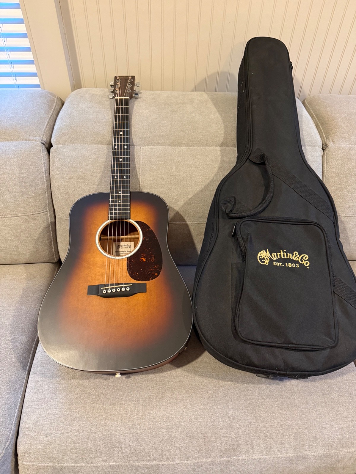 Martin DJR-10 Dreadnought Junior Sunburst Electric Acoustic Guitar