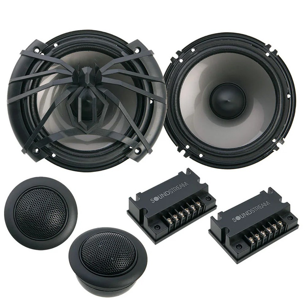 Soundstream AC6 6.5" 2-Way Component & AF653 3-Way Car Audio Speaker Package NEW