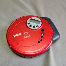 RCA ESP-Xtreme Personal Portable CD Player Model RP2520 Red Powers On