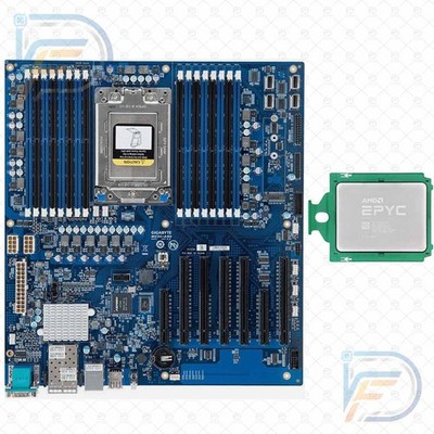 GIGABYTE MZ31-AR0 + AMD EPYC 7452 32C/64T SP3 Server Motherboard CPU Combo