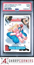 1988 GARBAGE PAIL KIDS STICKERS #556a MOTHY MARTHA SERIES 14 PSA 9