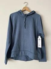 NEW RBX Active Pullover Hoodie Sweatshirt Women's Large Blue Performance Stretch