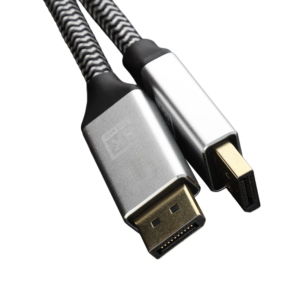 Pro Displayport v1.4 32.4GBPS 8K@60Hz 4K@144Hz HDR Kabel Gold 2m - Bild 3 von 4