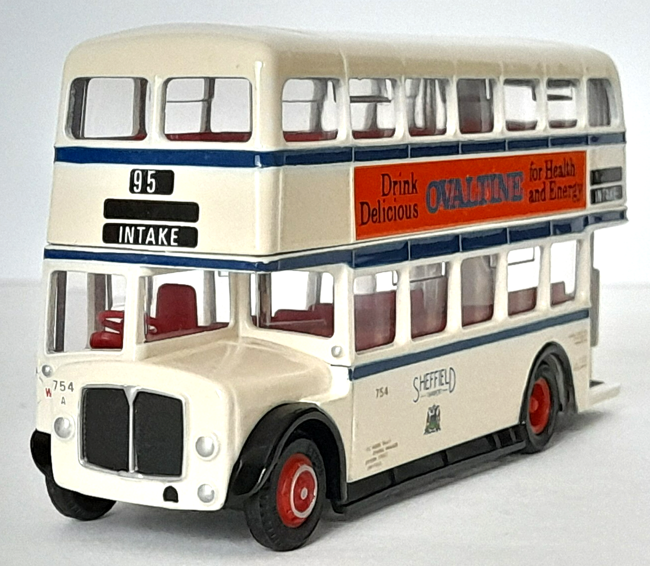 EFE 19701 AEC Regent 3 Orion Double Deck Bus - Sheffield Transport - Ovaltine