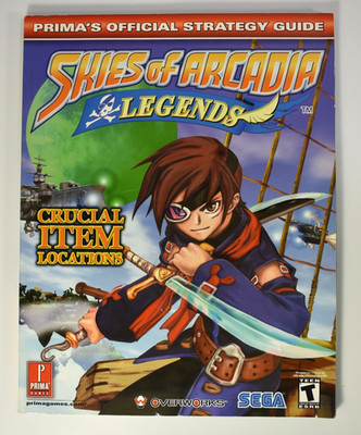 Skies of Arcadia Legends Official Strategy Guide (Prima) - GameCube - Excellent