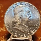 1961 P Franklin Half Dollar 90% Silver