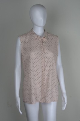 Scotch & Soda Amsterdam Blauw SIZE M Pink Anchor Print Sleeveless Buttondown