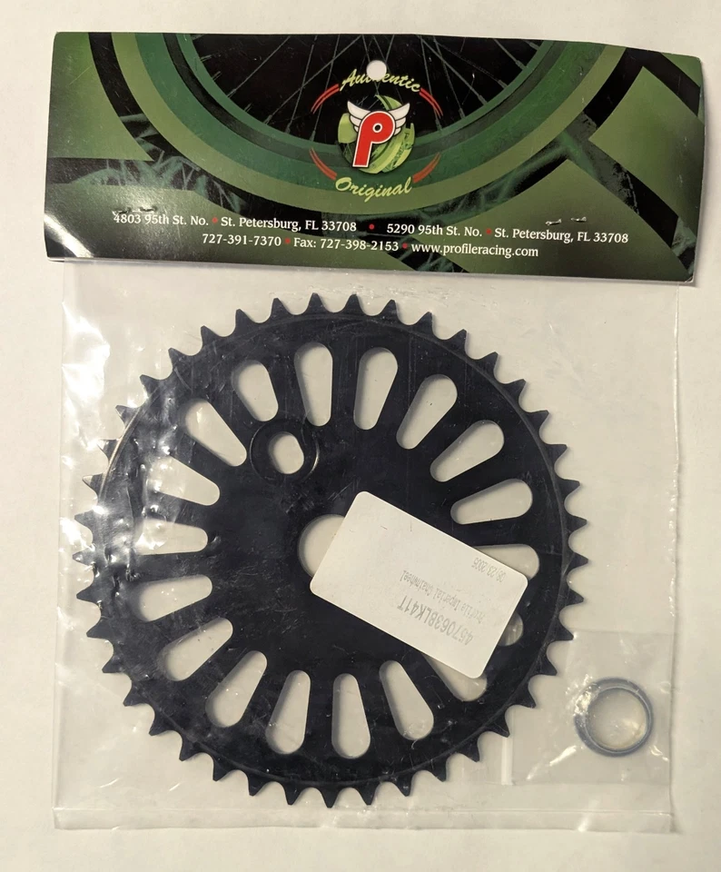 Profile Racing Imperial Sprocket 41t Vintage 2005 Mid-School Black BMX NOS - Image 2 of 2