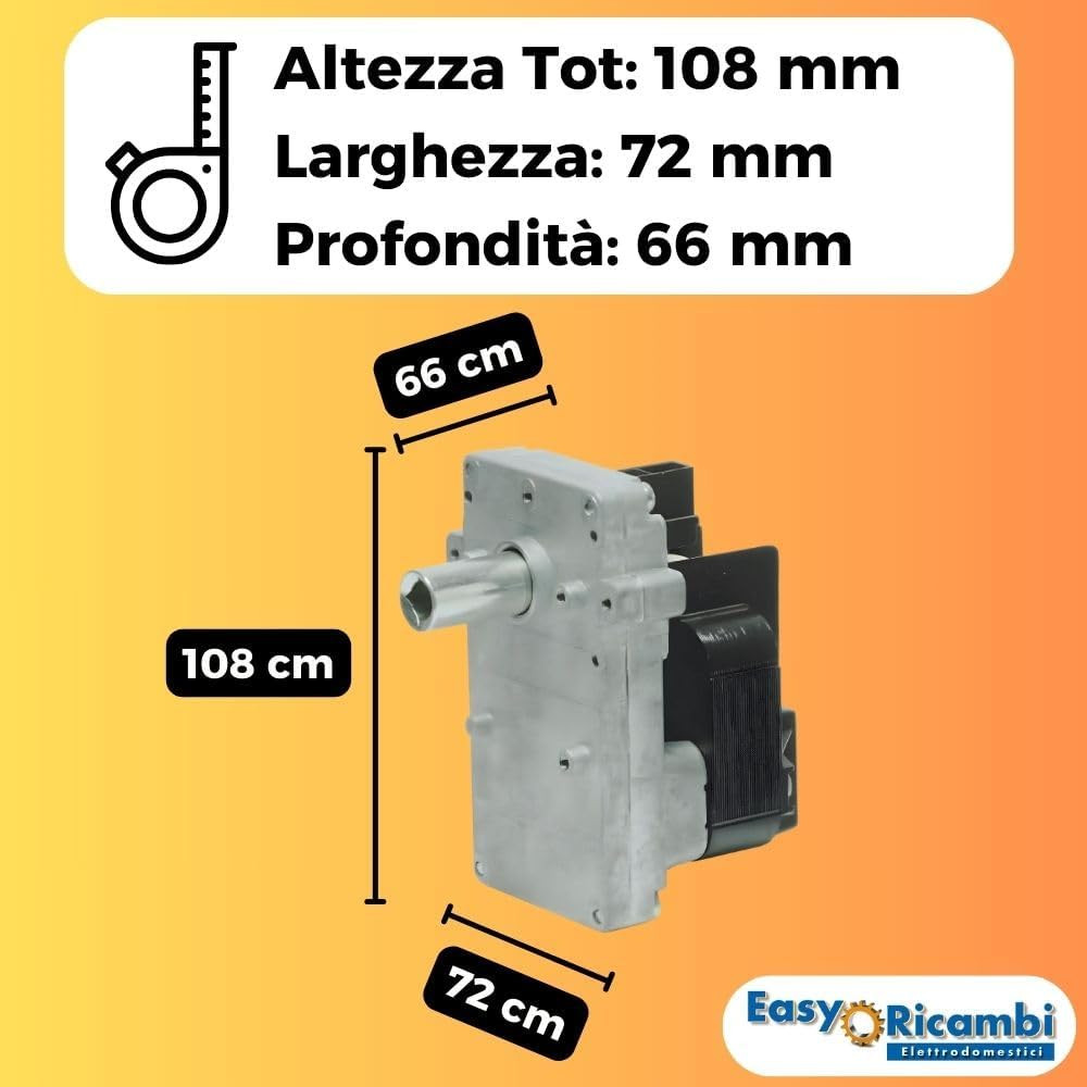 Motorino Elettrico per Girarrosto Universale - Ricambio 220V BBQ - 3