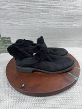 Ugg Boots Womens Size 10 Mckay Classic Black Suede Sheepskin Lined Ankle Bootie