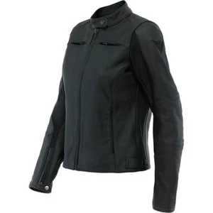 Dainese Razon 2 Ladies Motorcycle Motorbike Leather Jacket Black