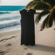 Pre-owned Old Navy: Black Summer/spring unlined Capsleeve Dress Sz XL Tall.