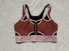 Nike Ultrabreathe Sports Bra Women  s Small Pink Black Sheer Medium Support