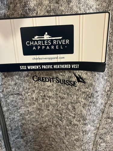 Credit Suisse Charles River Women's M Light Gray 5722 Vest New With Tags. - Picture 5 of 5