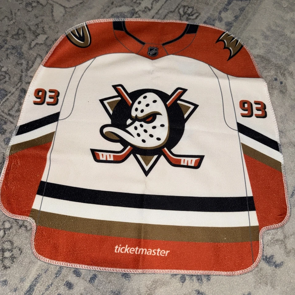 Anaheim Ducks 24/25 Season Opener Jersey Pair Rally Towels Double Sided RARE - Image 2 of 4