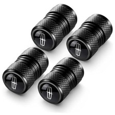 4 pcs Black Tire Valve Stem Caps Suitable with Lincoln MKC Nautilus C-black07