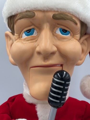 Muñeca de Santa Bing Crosby 2001 Gemmy 19” animada cantando y balanceándose - Imagen 9 de 14