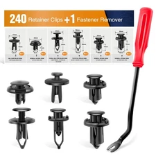 240Pcs Bumper Clips And Fastener Remover For Cars Universal Push Pin Rivets