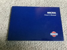 NISSAN MICRA OWNERS HANDBOOK MANUAL