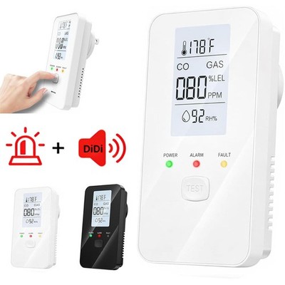 Steadfast haven co detector, 4-in-1 Detector with HD Screen, Home, Apartment
