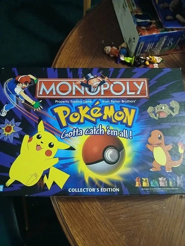 vintage 1999 Pokemon Monopoly collectors edition board game complete