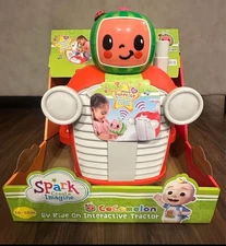 6V Cocomelon Battery Powered Ride on Tractor with Sounds, Kids