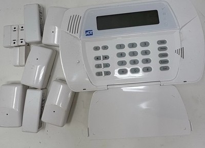 ADT Impassa Alarm Control Panel & Sensors Untested As Is