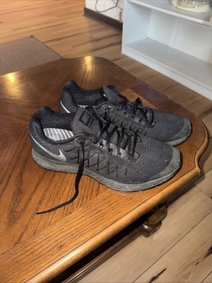 Nike Air Zoom Pegasus Triple Black Running Shoes Athletic Sneakers Men s Size 12