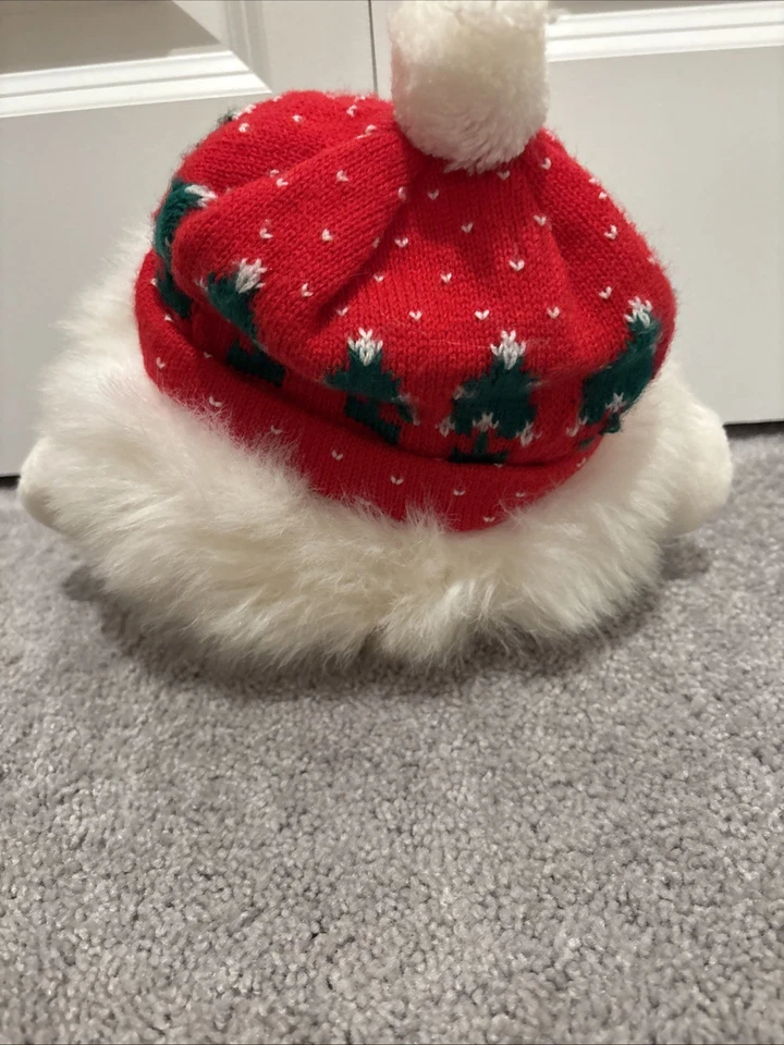 Vintage Sno-Ball 10” Moostletoe Snowball Plush Christmas Stuffed Animal Toy - Image 3 of 3
