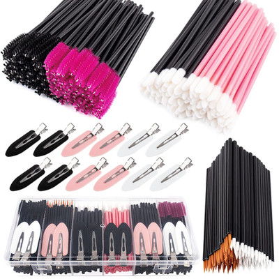 283 Pieces Makeup Tools Kit Includes Plastic Storage Organizer Box Hair Clips Ey