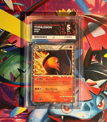 Pokemon TCG Typhlosion Prime 110/123 HeartGold SoulSilver Holo 2010 Ace 5