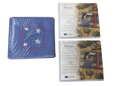 Creative Memories Album 7x7 Stars Pizzazz Patriotic & Refill Pages Blue Red Lot