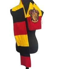 Harry Potter Unisex Gryffindor Scarf Red Yellow Striped Knit One Size Cosplay