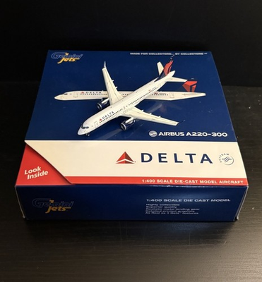 #ad #ad GeminiJets 1:400 Delta Air Lines Airbus A220 300 N302DU GJDAL1926 Model Plane $59.99