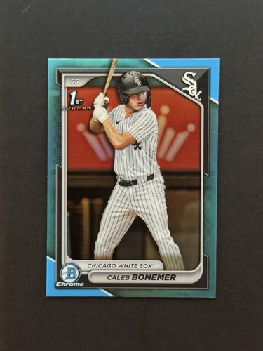 2024 Bowman Draft - Chrome Caleb Bonemer #BDC-31 Sky Blue Refractor (RC)