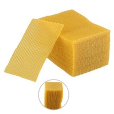 30Pc Beehive Foundation 9x13 2cm Beeswax Sheets for DIY Candle Projects
