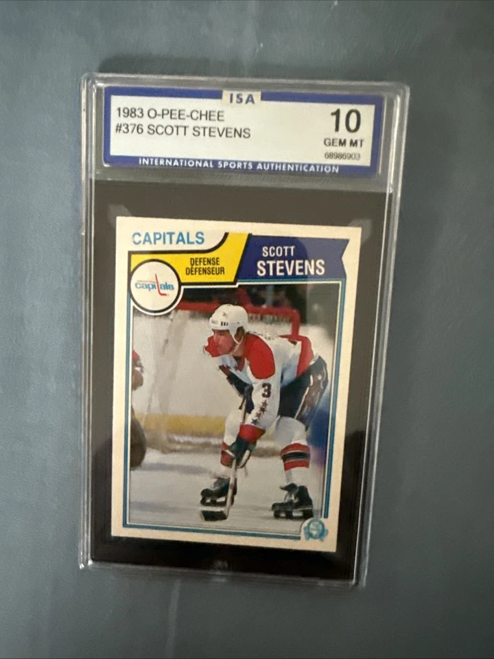 1983-84 O-Pee-Chee - Scott Stevens #376 (RC) Foto 3 de 4