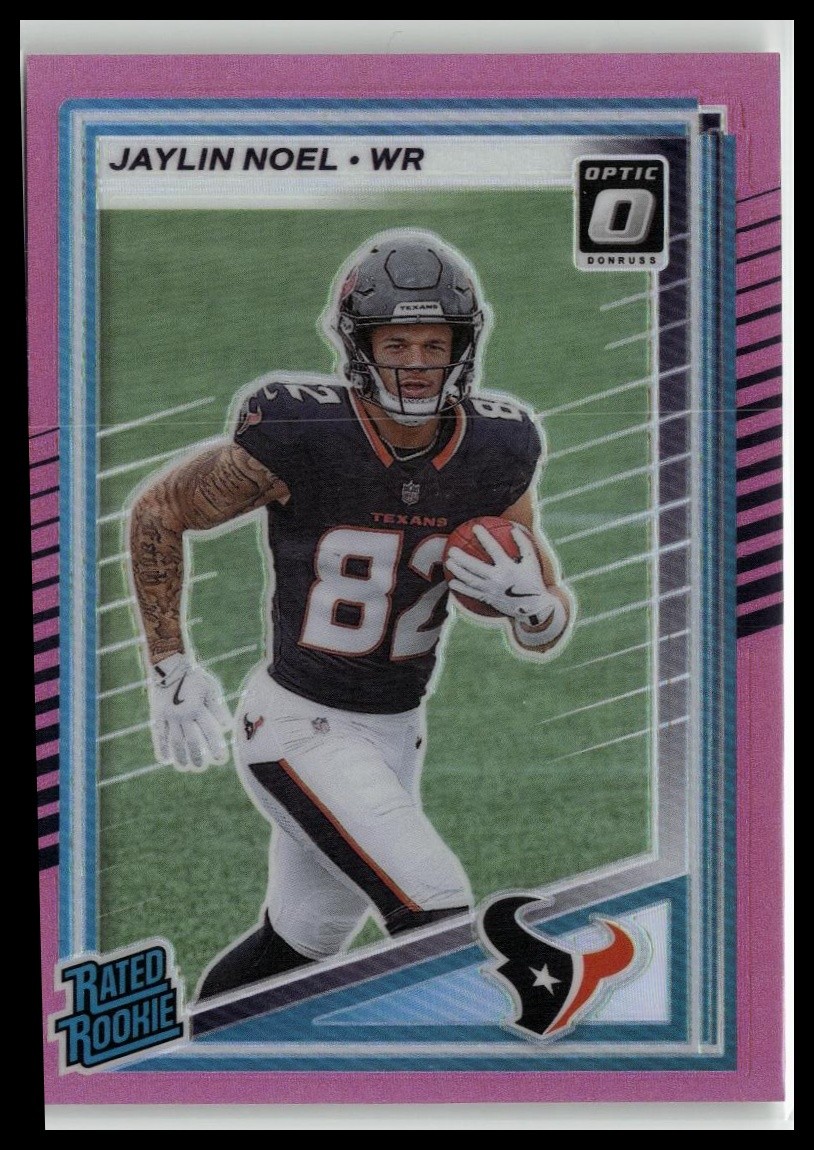 2025 Donruss #324 Jaylin Noel Optic Rated Rookies Preview Pink