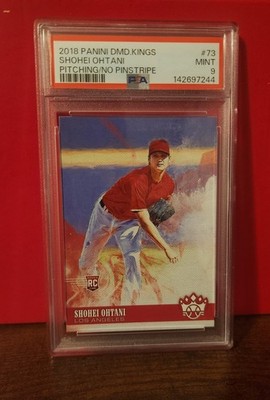 Panini 2018 Diamond Kings Shohei Ohtani #73 Rookie Pitching PSA 9 Angels