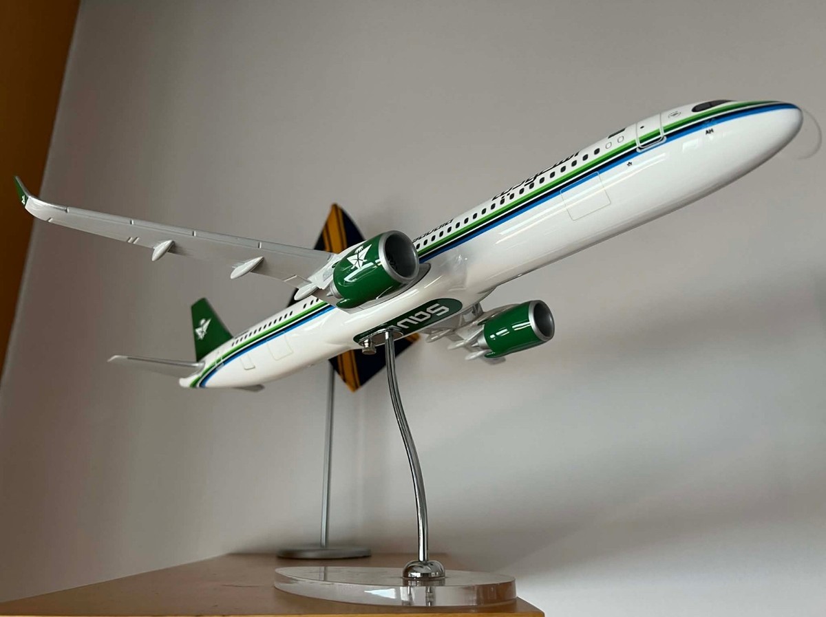 1:100 SAUDIA A321-251NX (A321neo) HZ-ASAH PacMin Mint in Box | eBay
