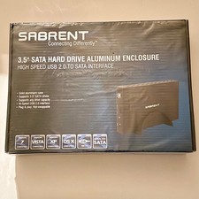 Sabrent 3.5  Sata Hard Drive Aluminum Enclosure USB 2.0 to SATA interface