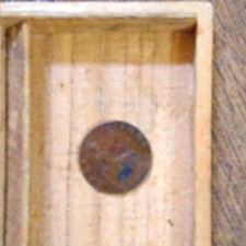 1910 Edward VII (1902-1910) Penny BN Uncertified British Coin in Wooden Box
